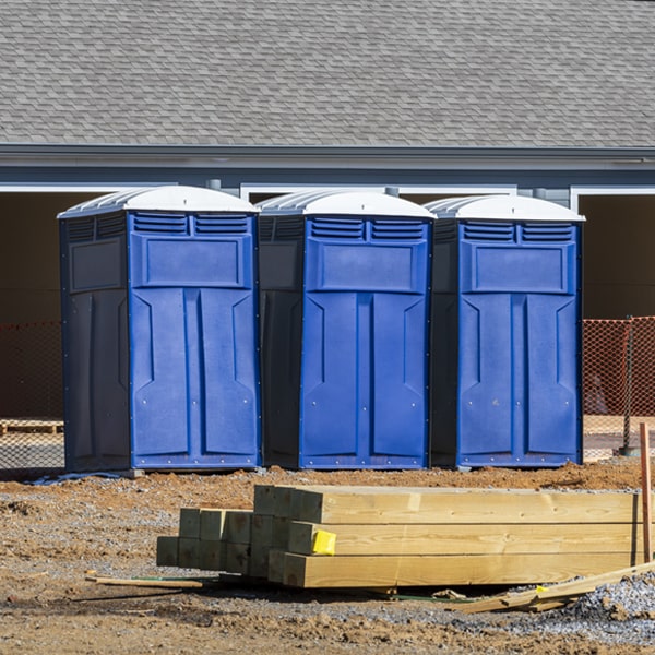 how often are the portable toilets cleaned and serviced during a rental period in Midway